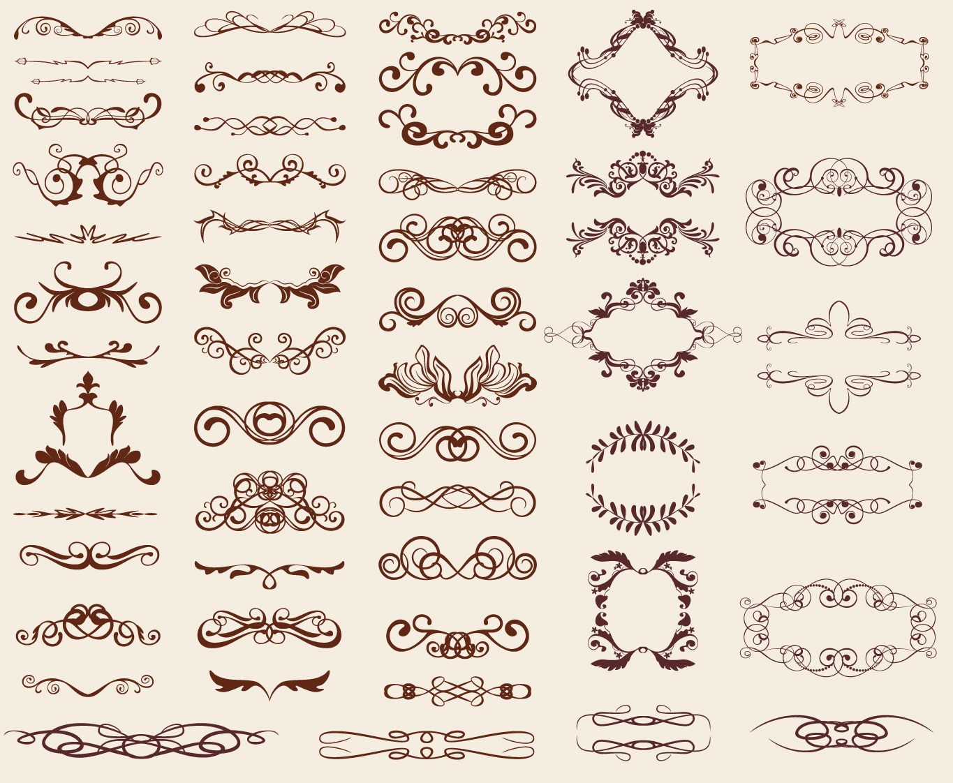 1365x1122 Retro Design Elements Free Vector Graphics All Free Web