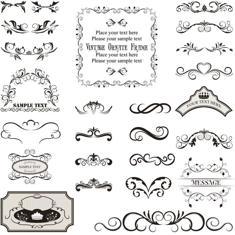 800x800 Free Decorative Label Templates Vintage Decorated Frame