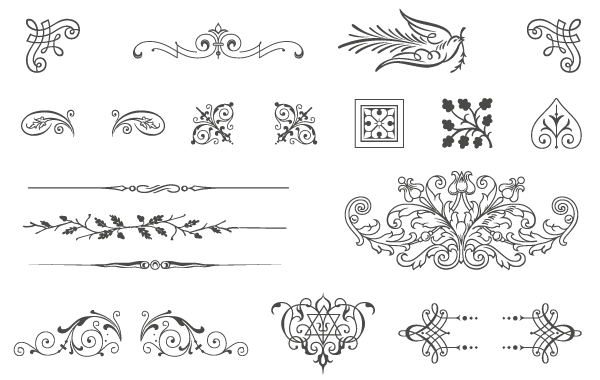 600x380 Free Vectors 85 Free Vintage Vector Ornaments Vincent Le Moign
