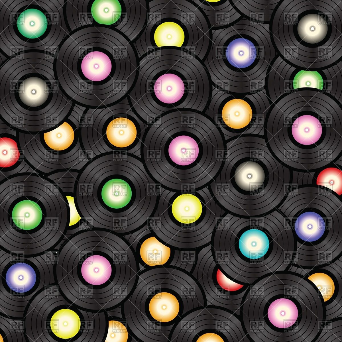 1200x1200 Black Vinyl Record Background Vector Image Vector Artwork Of