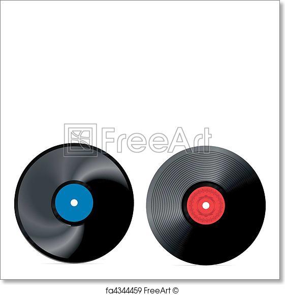 561x581 Free Art Print Of Retro Vinyl Record