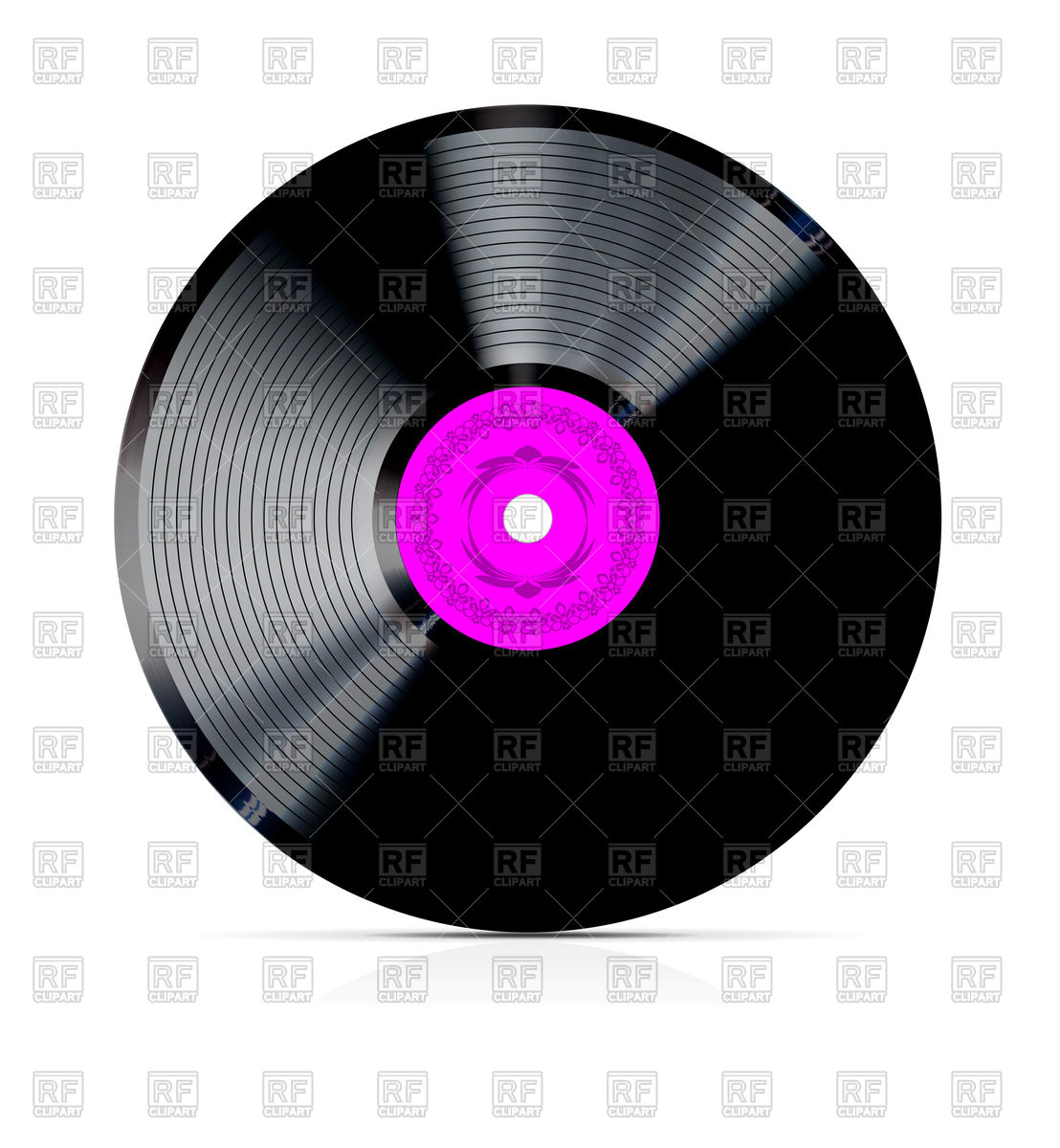 1108x1200 Retro Vinyl Record Vector Image Vector Artwork Of Objects