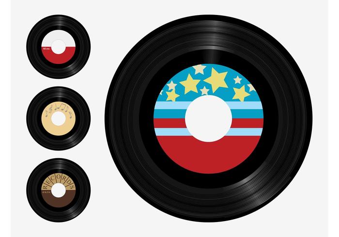 700x490 Vinyl Records Vector