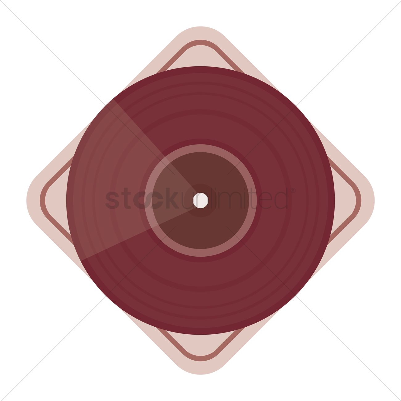 1300x1300 Free Vinyl Record Vector Image