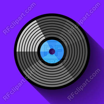400x400 Vinyl Record Icon Vector Image Vector Artwork Of Icons And