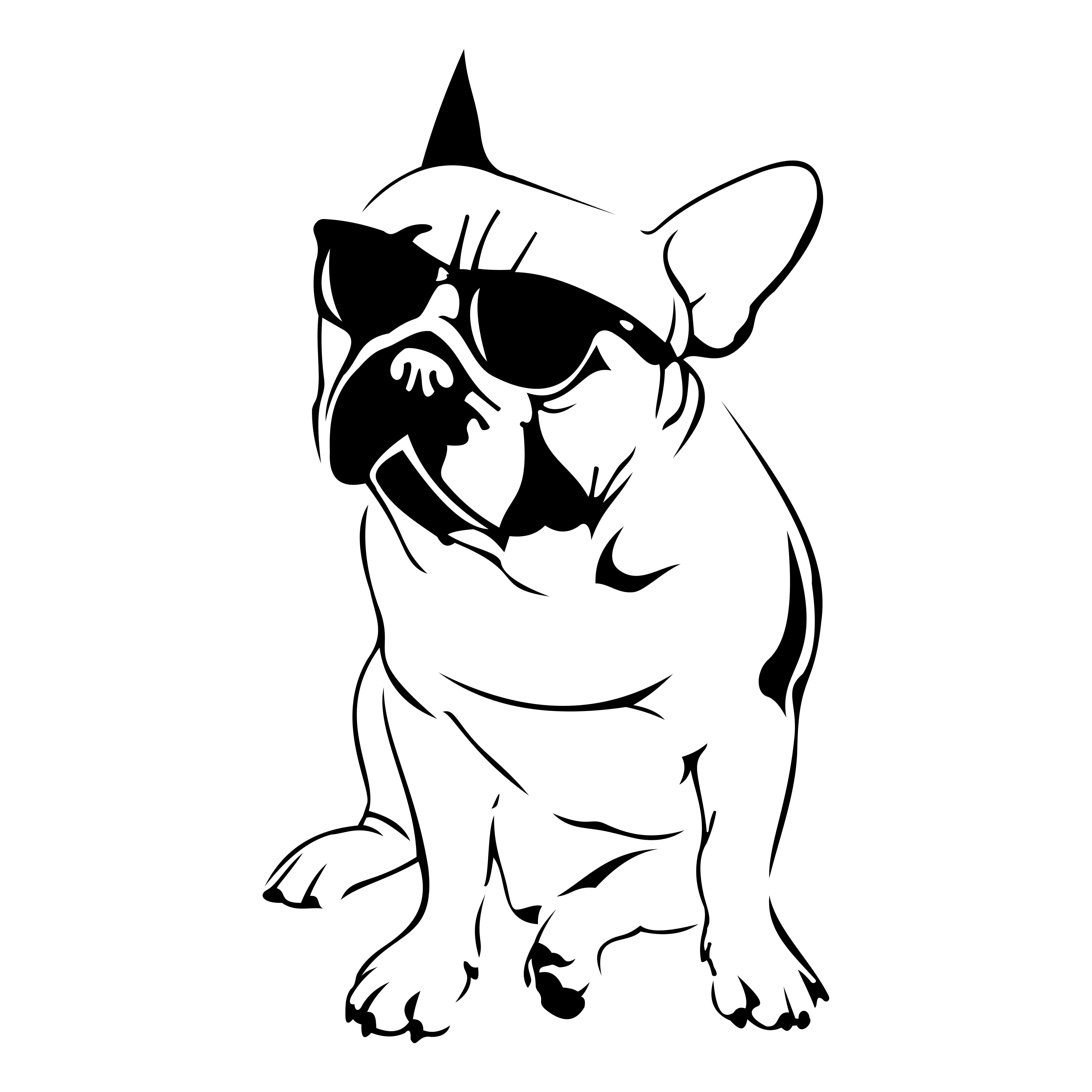 7921x7921 French Bulldog Design Svg Dxf Eps Png Cdr Ai Pdf Vector Art