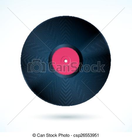 450x470 Vinyl. Vector Illustration Of Vinyl Disc.