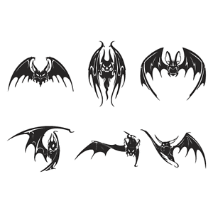 300x300 Bats Clipart Images Vector Clip Art Vinyl Cutter Plotter Amp Eps