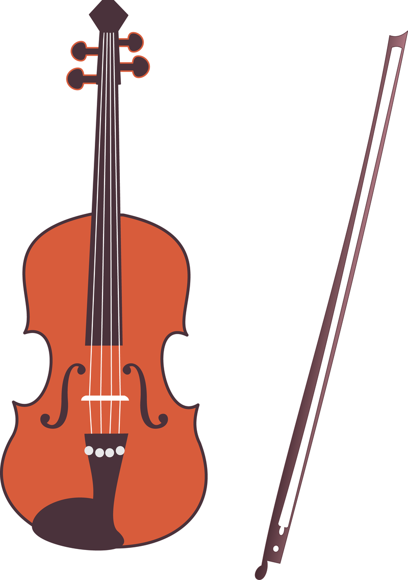 800x1139 Violin Vector