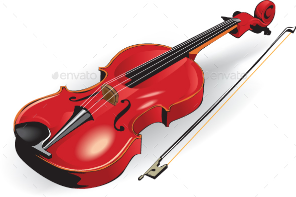 590x392 Violin Vector By Febryangraves Graphicriver