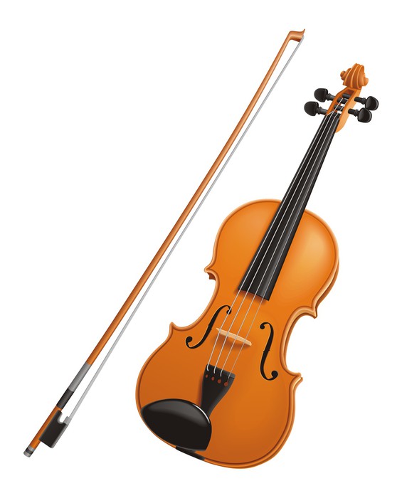 565x700 Violin Vector Wall Mural We Live To Change