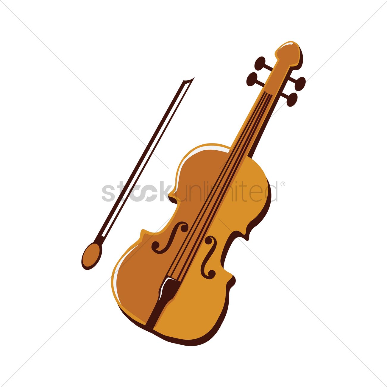 1300x1300 Free Violin Vector Image