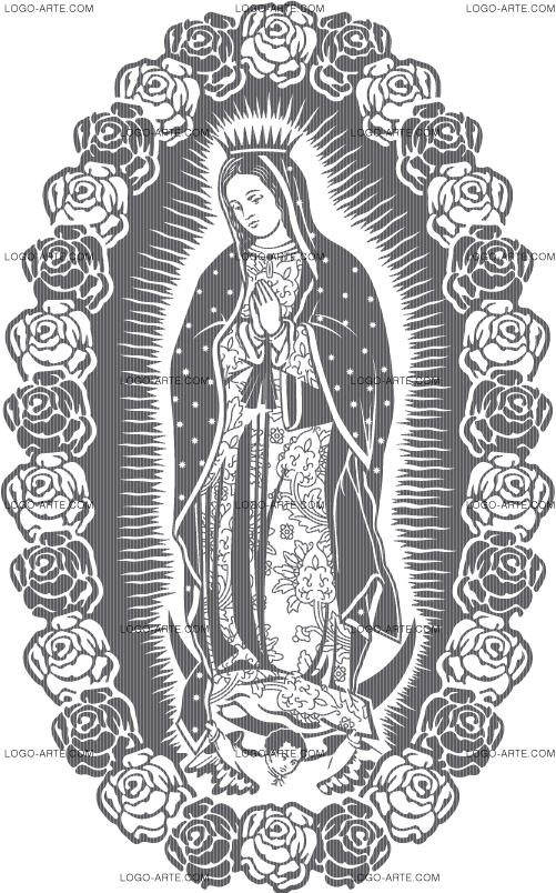 501x804 Vector Image Of Our Lady Of Guadalupe Showing Details. My Stuff