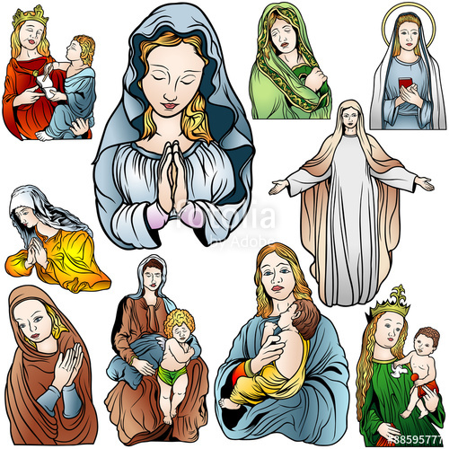 500x500 Virgin Mary Set