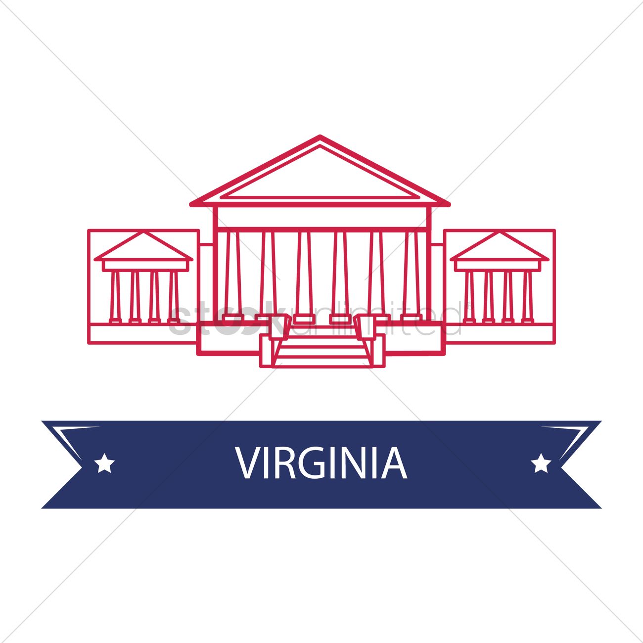 1300x1300 Virginia State Capitol Vector Image