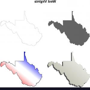 300x300 West Virginia Outline Map Set Vector Arenawp