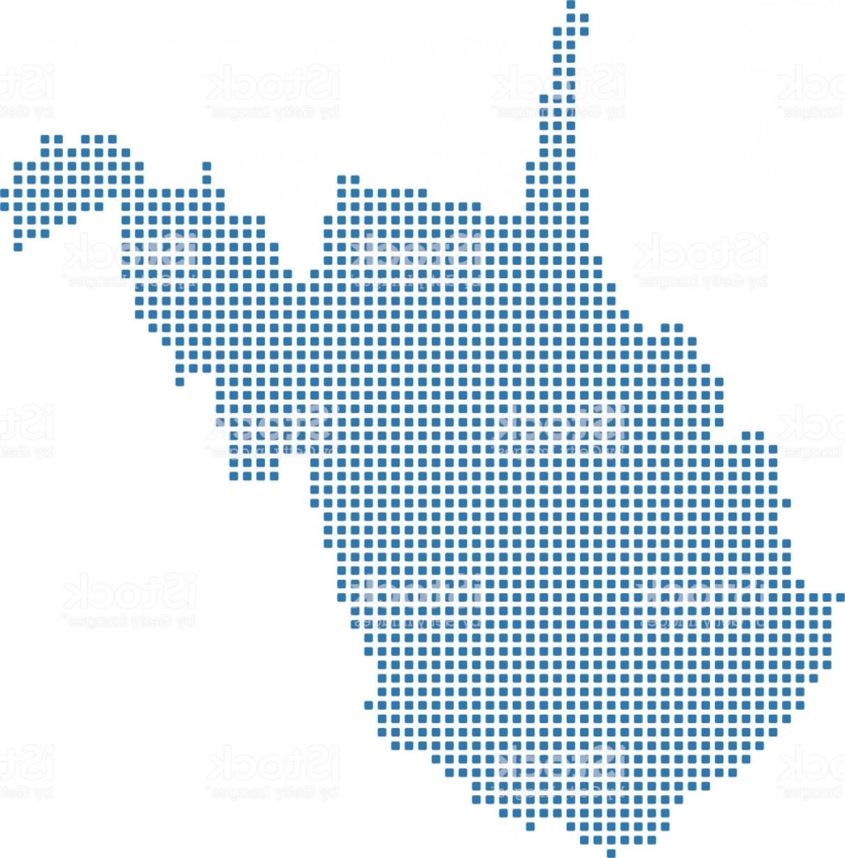 1209x1228 West Virginia State Of Usa Map Dots Vector Outline Illustration In