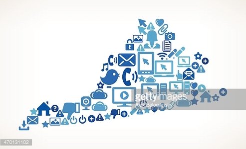 493x300 Virginia State On Vector Technology Pattern Background Premium