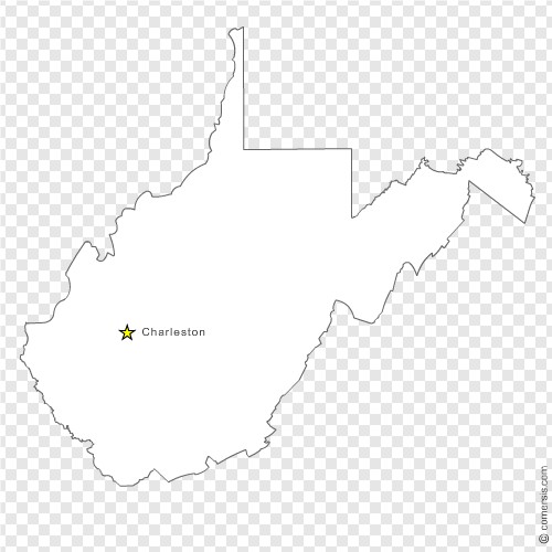 500x500 West Virginia (Wv) Us State Free Vector Map