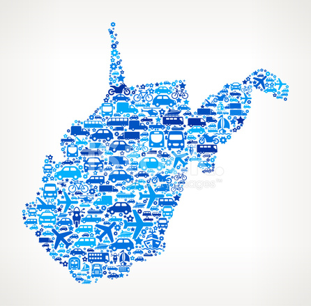 446x439 West Virginia State On Transportation Royalty Free Vector Art Pa