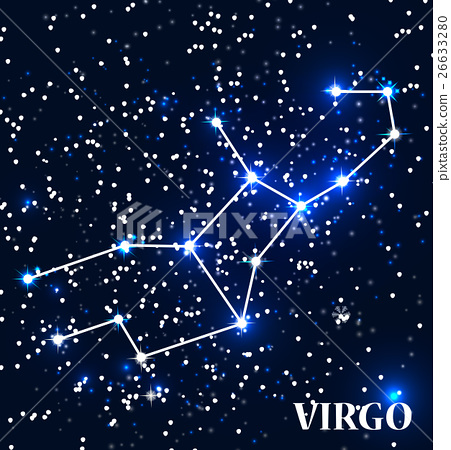 451x450 Symbol Virgo Zodiac Sign. Vector Illustration.