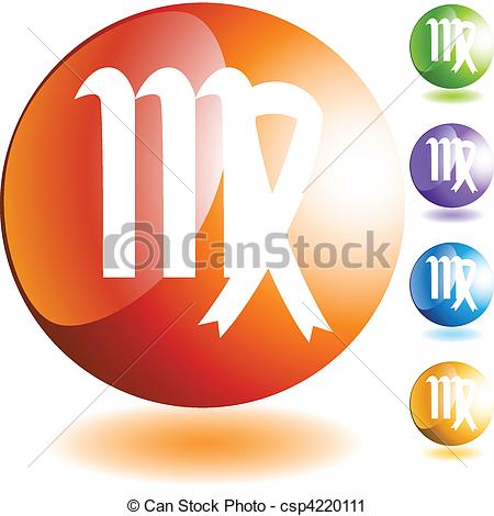 450x470 Virgo Zodiac Symbol Vector Clip Art