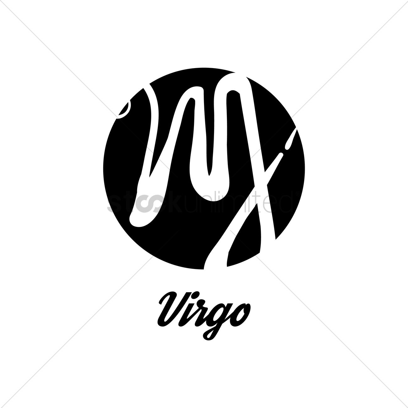 1300x1300 Virgo Vector Image