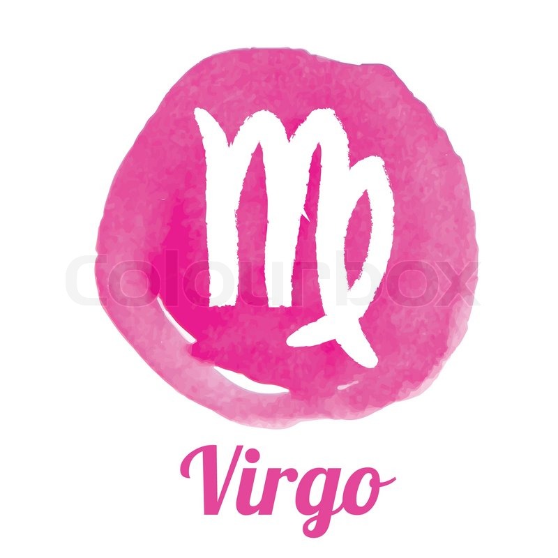800x800 Watercolor Zodiac Icon Set Virgo Stock Vector Colourbox
