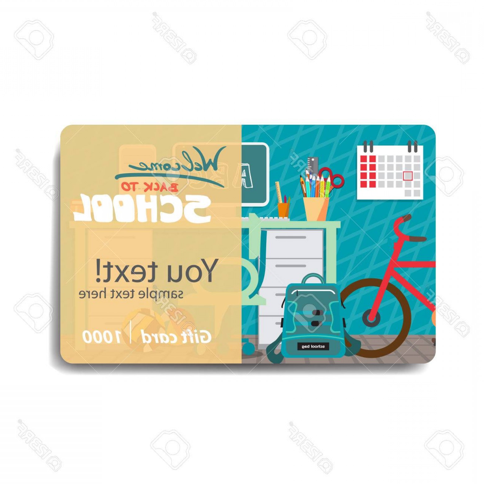 1560x1560 Photostock Vector Children Things And Stationery Sale Discount