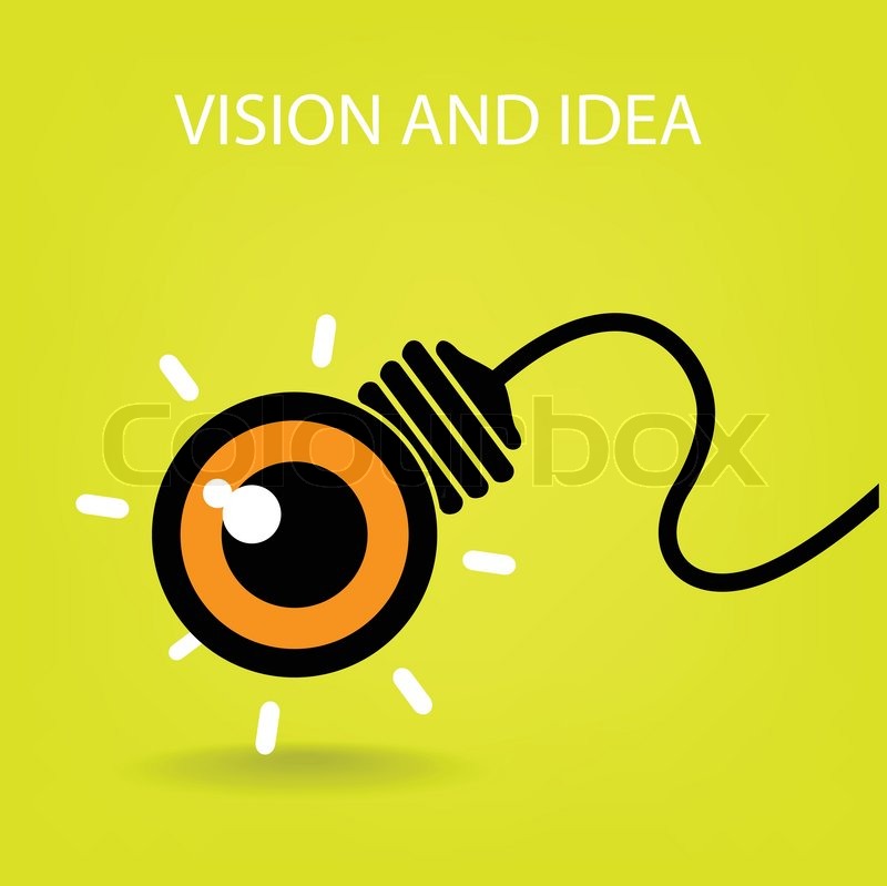 800x799 Vision And Ideas Sign,eye Icon,light Bulb Symbol ,business Concept