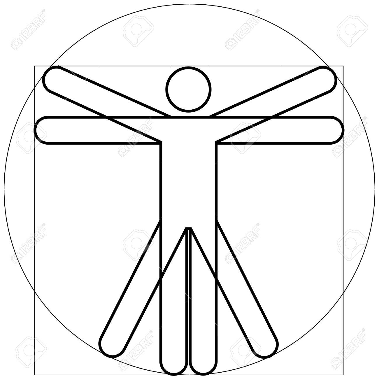 1300x1300 Vitruvian Man As Leonardo Da Vinchi Awsome