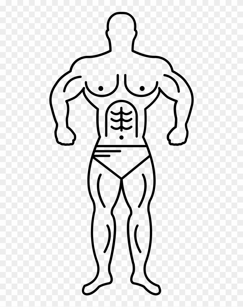840x1061 Super Muscle Man Outline Svg Png Icon Free Download