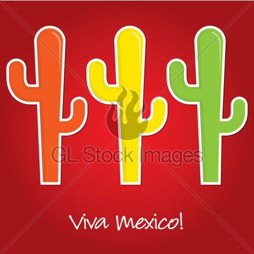 500x500 Viva Mexico Paper Cut Out Card In Vector Format. Gl Stock Images