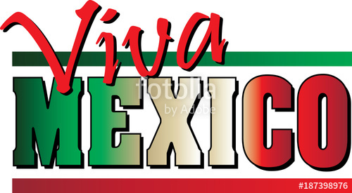 500x275 Viva Mexico With Mexican Flag Colors Stock Image And Royalty Free