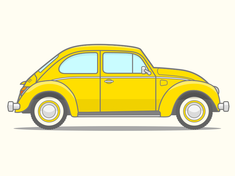 800x600 Vw Beetle Vector Line Art Sketch Freebie