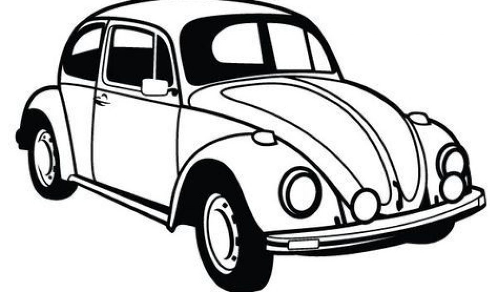 1024x600 Coloriage Coccinelle Voiture Lovely Vw Beetle Car Vector By
