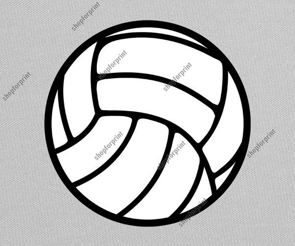 600x500 Volleyball Ball Vector Free Download
