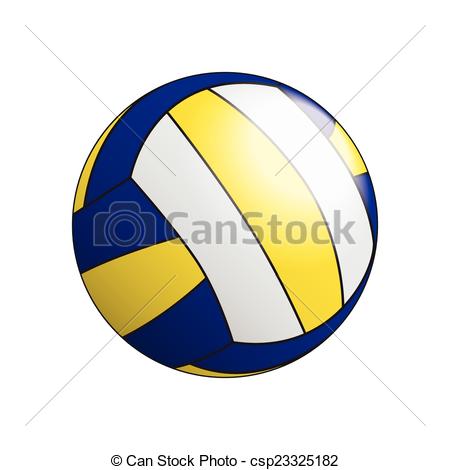450x470 Volleyball Ball Vector Eps10.