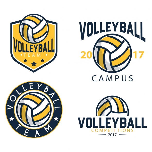 626x626 Volleyball Logo Templates Vector Free Download