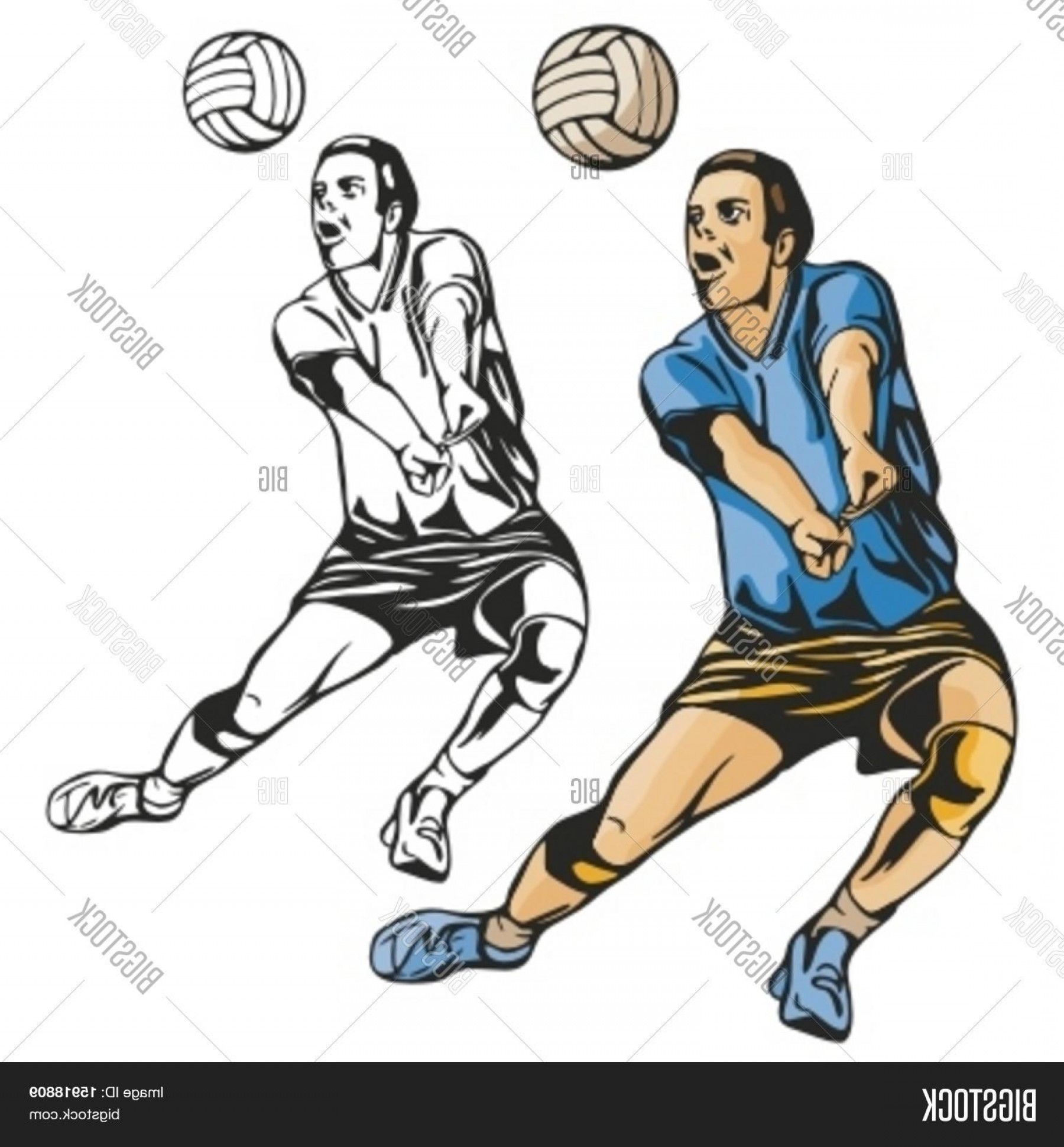 1800x1940 Stock Vector Volleyball Player Vector Illustration Createmepink