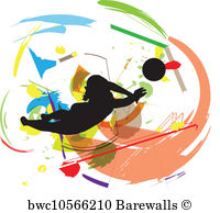 200x194 Art Print Of Volleyball. Vector Illustration Barewalls Posters