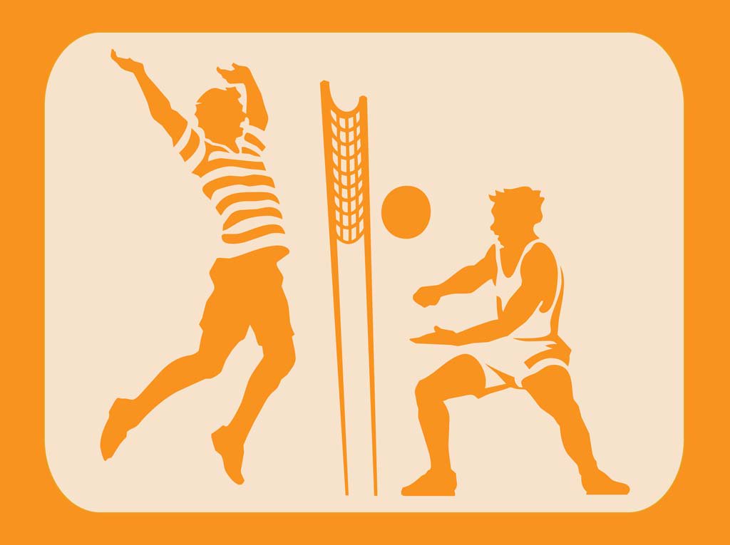 1024x765 Beach Volleyball Vector Vector Art Amp Graphics