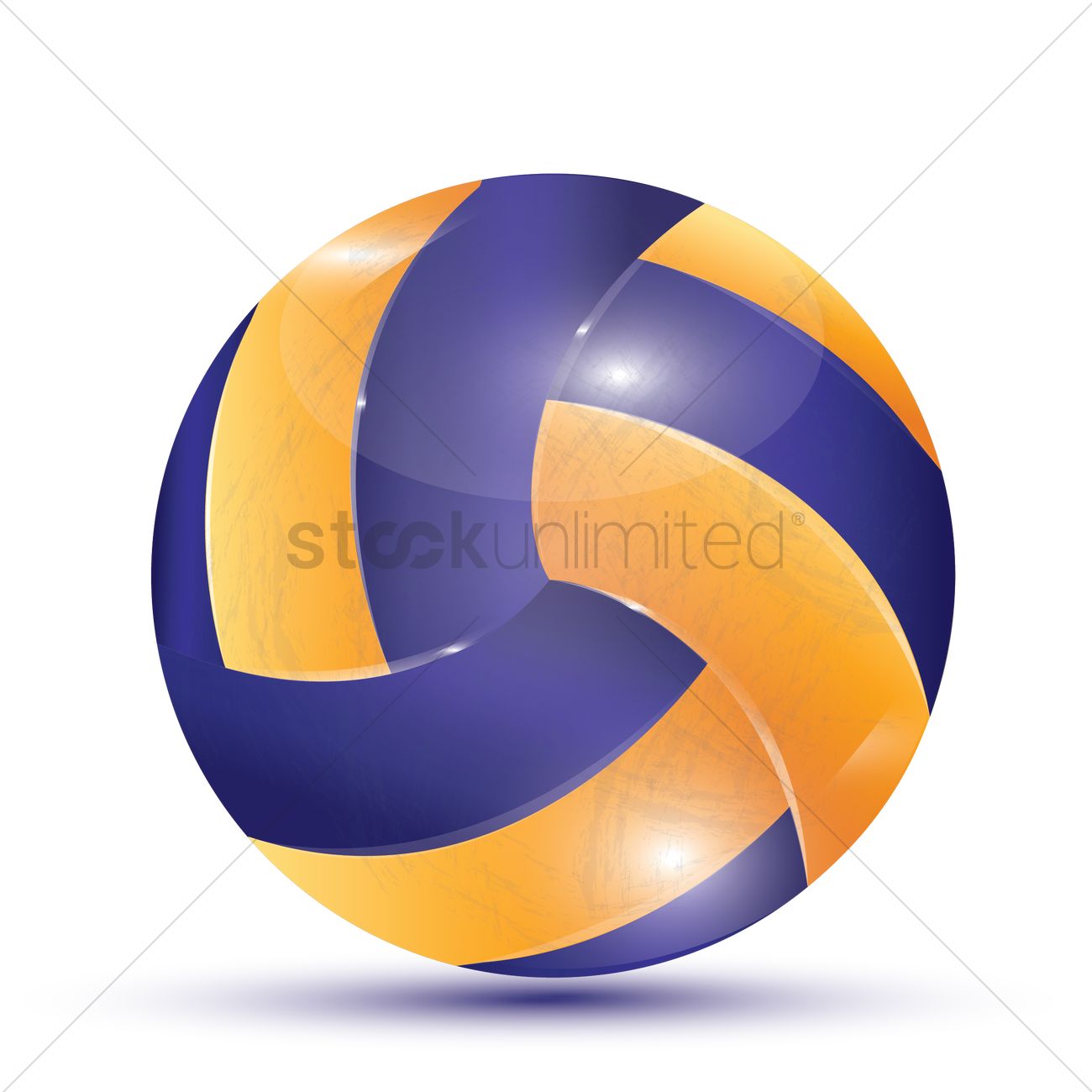 1300x1300 Volleyball Vector Image
