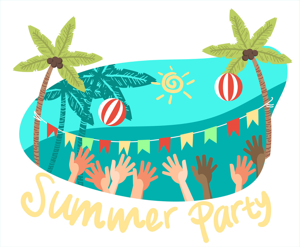 1136x936 Summer Party Volleyball Vector Vector Art Amp Graphics