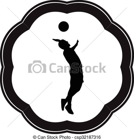 450x470 Volleyball Vector Clip Art