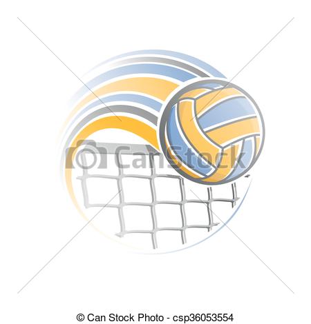 450x470 Volleyball. Vector Illustration Of The Logo For Volleyball