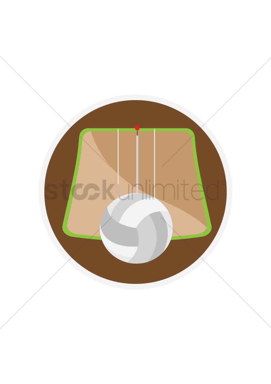 919x1300 Free Volleyball Vector Image