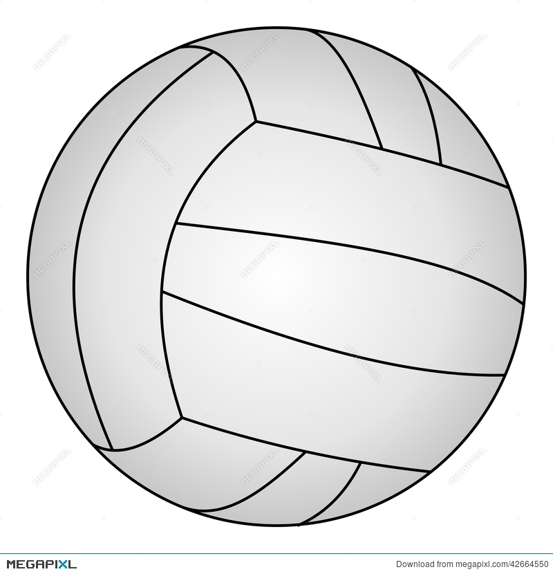 800x830 Classic Volleyball, Vector Illustration Illustration 42664550