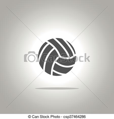 450x470 Volleyball Vector Icon.