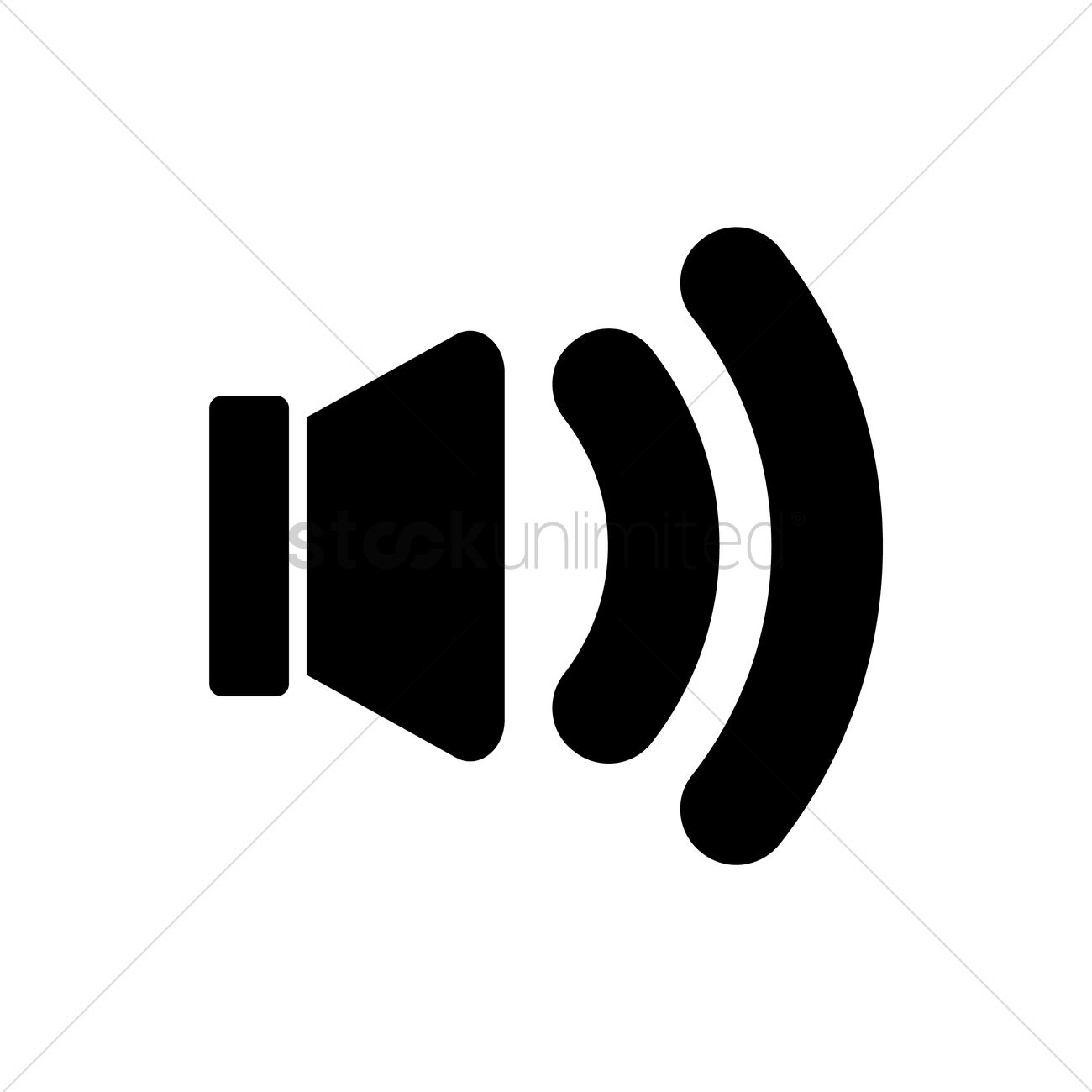 1300x1300 Volume Icon Vector Image